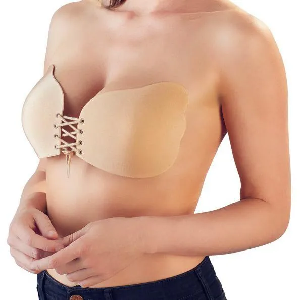 Dildos Cottelli Collection Flesh Coloured Adhesive Bra With Lacing Dildos Cottelli Collection Flesh Coloured Adhesive Bra With Lacing