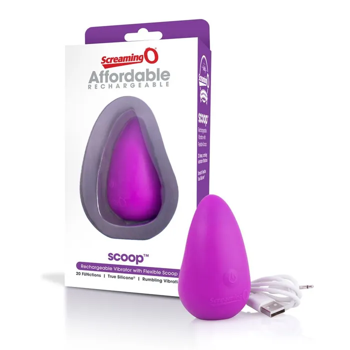 Lovetwoo Vibrators Screaming O Charged Scoop Vibe Purple