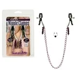 Seductucom Nipple Clamps Purple Chain With Navel Ring Couples Seductucom Nipple Clamps Purple Chain With Navel Ring Couples