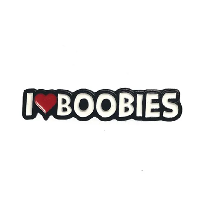 Anal Geeky Kinky I Heart Boobies Pin Geeky Kinky