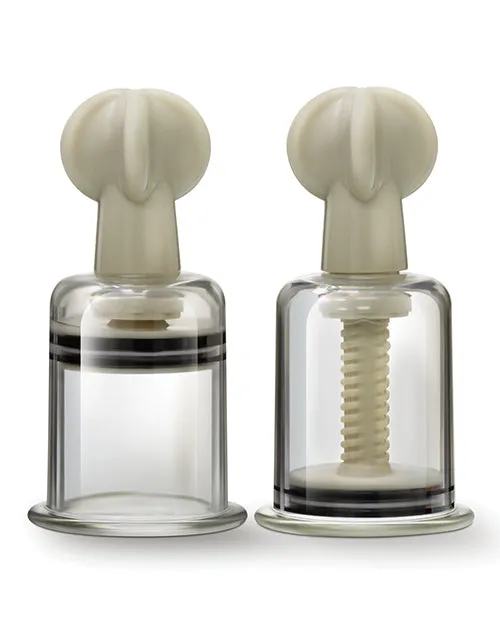 Blush Temptasia Clit Nipple Large Twist Suckers Clear Set Of 2 Blush Novelties Dildos
