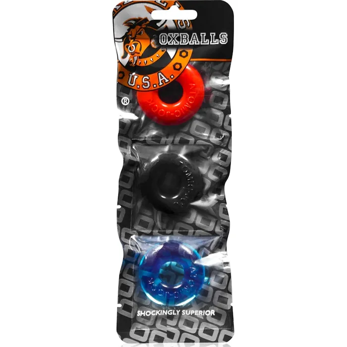 Couples OxBalls OxBalls Ringer 3piece Cockring Set Mixed