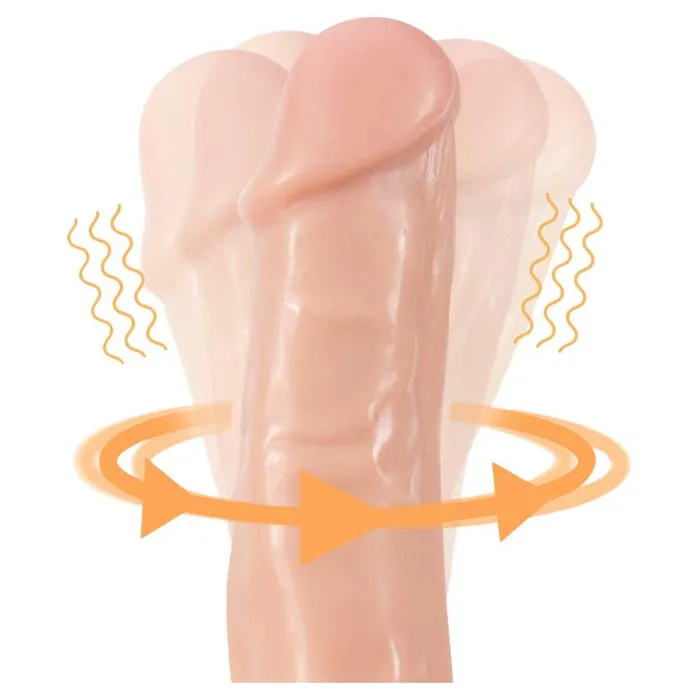 Dr Skin Dr Spin GSpot 85 Remote Control Vibrating Dildo with Suction Cup iloveexcitement Female Sex Toys