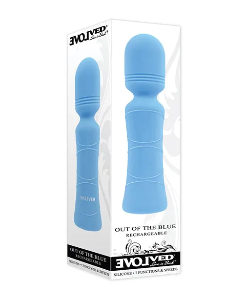 Evolved Novelties INC Vibrators Evolved Out Of The Blue Vibrating Mini Wand Blue Evolved Novelties INC Vibrators Evolved Out Of The Blue Vibrating Mini Wand Blue