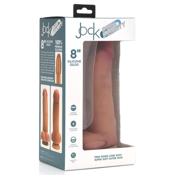 Female Sex Toys Ultra Realistic Dual Density Silicone Dildo With Balls 8 Inch XR Brands