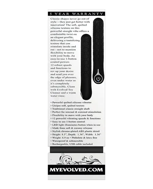 Quilted Love Rechargeable Vibrator Evolved Novelties INC Vibrators