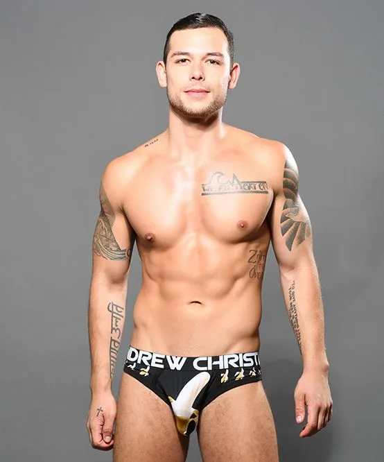 Big Banana Locker Room Jock w Almost Naked Andrew Christian Dildos