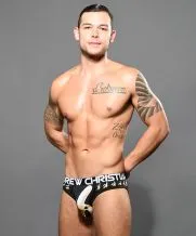 Big Banana Locker Room Jock w Almost Naked Andrew Christian Dildos