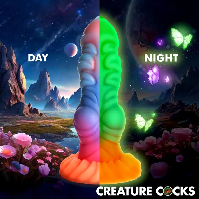Alien Invader GlowInTheDark Silicone Dildo Creature Cocks Dildos
