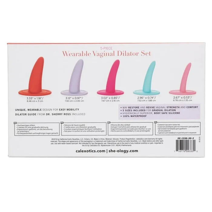 Calexotics Male Sex Toys SheOlogy 5 Piece Wearable Vaginal Dilator Set