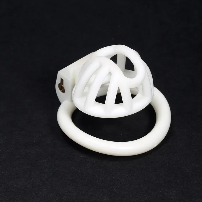 CHASTITY CAGE CO Male Sex Toys 3D Small Chastity Cage with 4 rings