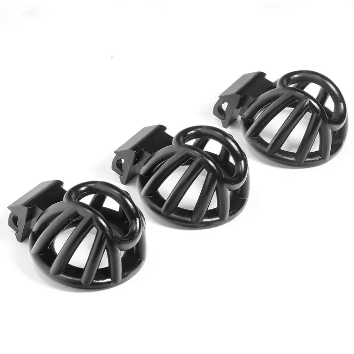CHASTITY CAGE CO Male Sex Toys 3D Small Chastity Cage with 4 rings