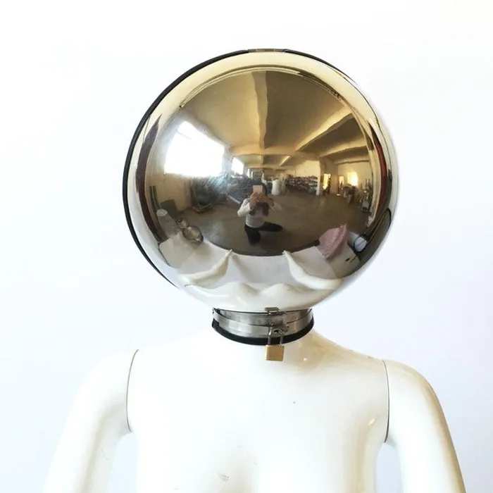House of Dasein Hoods Stainless Steel Full Head Cover Helmet Bondage Kink Fetish Restraint Male Sex Toys