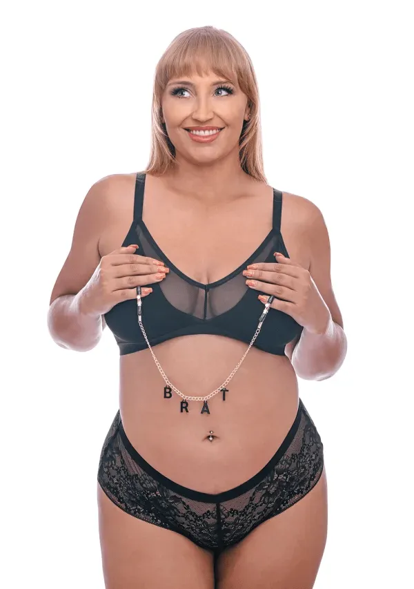 Nipple Clitoral Toys Sex Mischief Brat Charmed Nipple Clamps