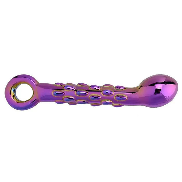 NonVibrating Butt Plugs Long Glass Crystal Butt Plug With Pull Ring Anal Sex Toy House of Dasein Male Sex Toys
