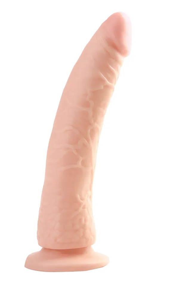 Dildos Adult Superstores Rockdale Pipedream Basix Rubber Works 7 inch Slim Tapered Realistic Dildo with Suction Cup Mount Base Natural Flesh
