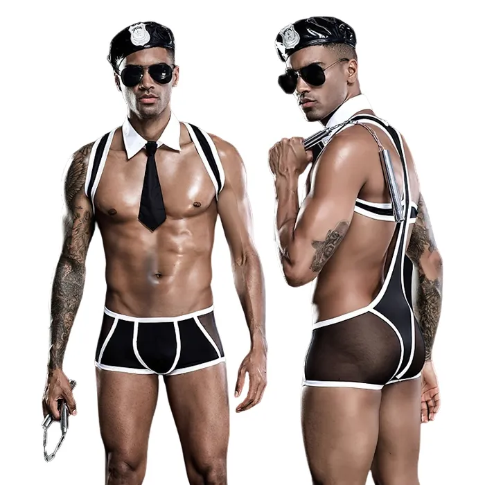 Female Sex Toys EVEs SECRETS Sexy Mens Lingerie for Sex Games Police Officer Costume Black Mens Underwear Female Sex Toys EVEs SECRETS Sexy Mens Lingerie for Sex Games Police Officer Costume Black Mens Underwear