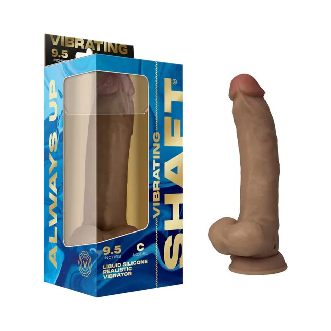 Female Sex Toys Shaft Model C Vibrating 95 in Dual Density Silicone Dildo All Colors Vvole llc