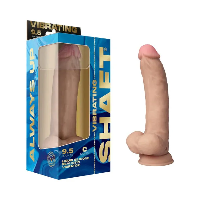 Female Sex Toys Shaft Model C Vibrating 95 in Dual Density Silicone Dildo All Colors Vvole llc