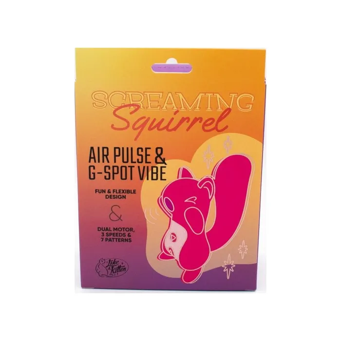 Screaming Squirrel Air Pulse GSpot Vibrator Pink Natalies Toy Box Vibrators