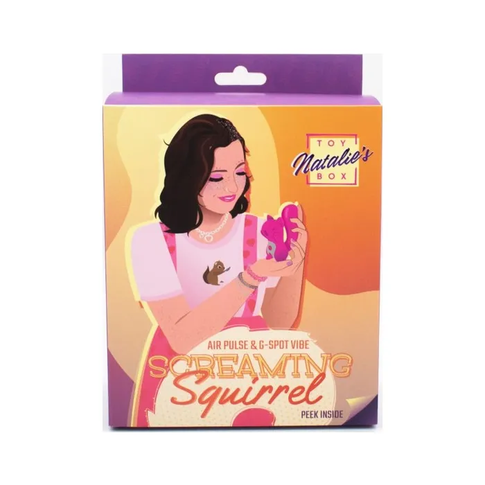 Screaming Squirrel Air Pulse GSpot Vibrator Pink Natalies Toy Box Vibrators