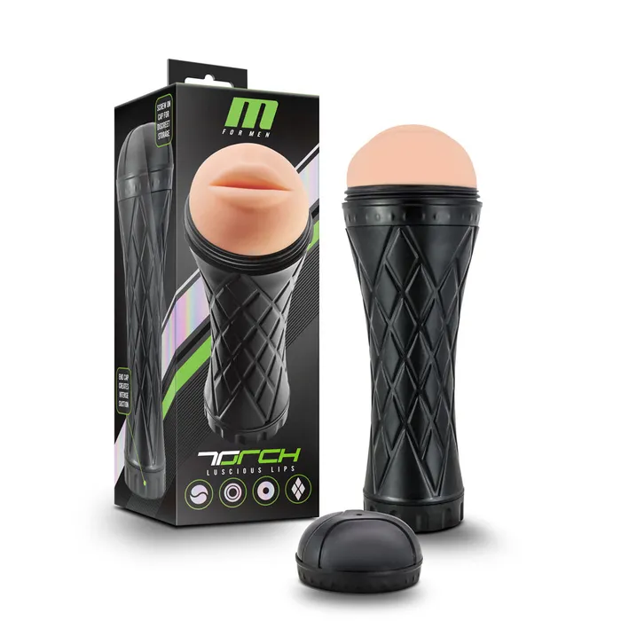 The Torch Luscious Lips Stroker Blush Male Sex Toys