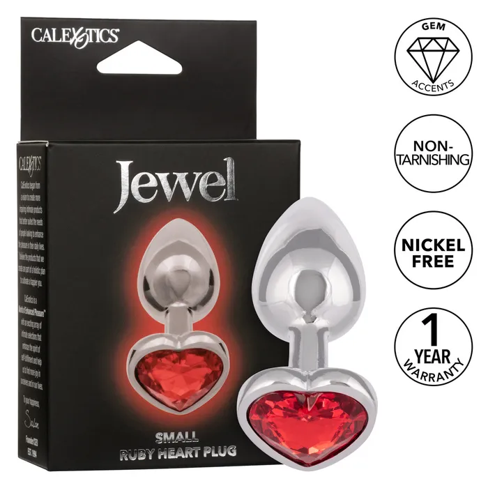 Anal CalExotics Jewel Small Ruby Heart Plug Anal CalExotics Jewel Small Ruby Heart Plug