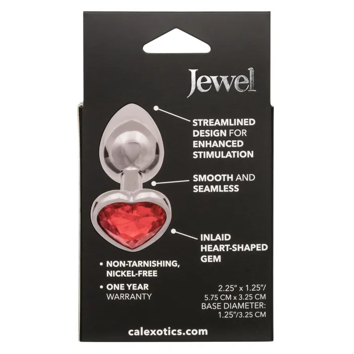 Anal CalExotics Jewel Small Ruby Heart Plug Anal CalExotics Jewel Small Ruby Heart Plug