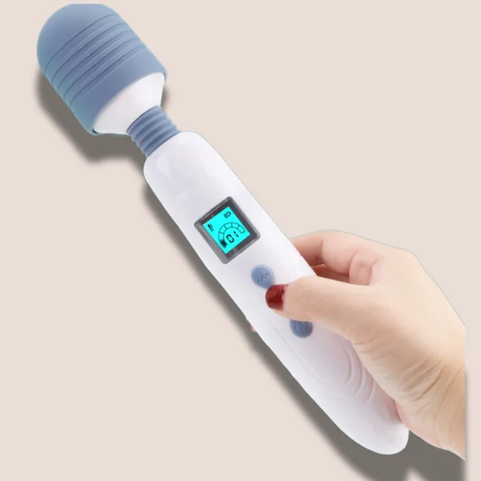 Female Sex Toys House of Chastity Cordless Magic Wand Stimulator Massager With LCD Display