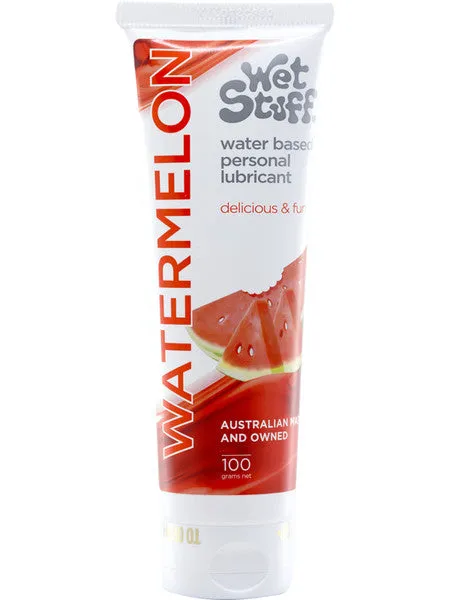 Lubricants Wet Stuff Flavoured Waterbased Lubricant 100g Watermelon Calvista Lubricants Wet Stuff Flavoured Waterbased Lubricant 100g Watermelon Calvista