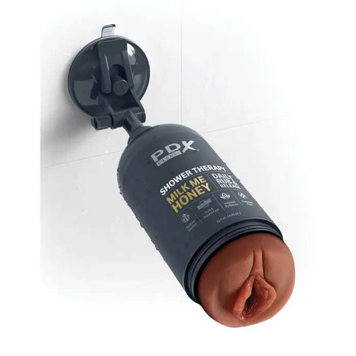 PDX Brands Shower Therapy Stroker Milk Me Honey Brown Male Sex Toys