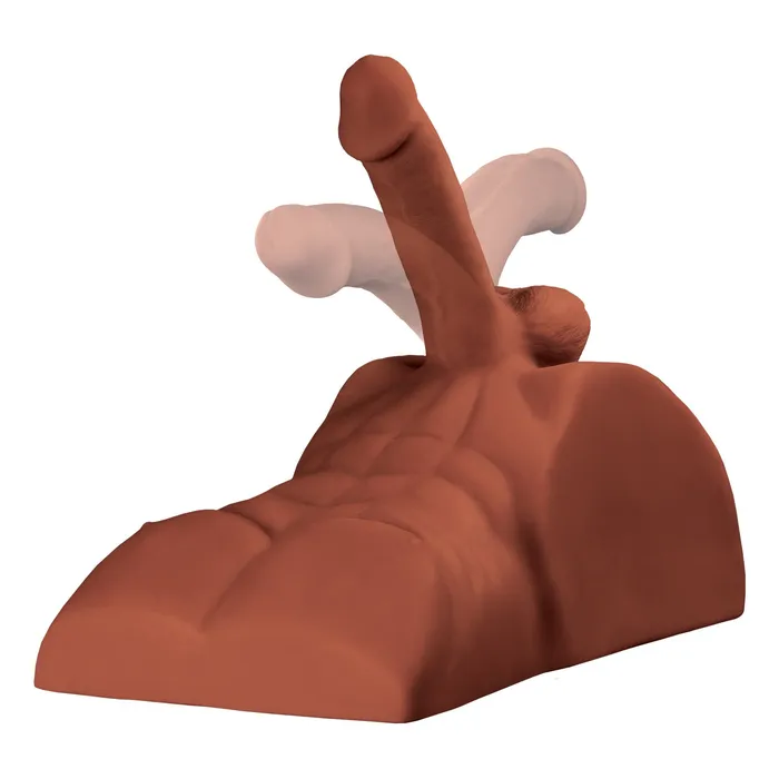 PDX Plus Perfect Ride Lifelike Mega Masturbator Brown PDX Brands Male Sex Toys