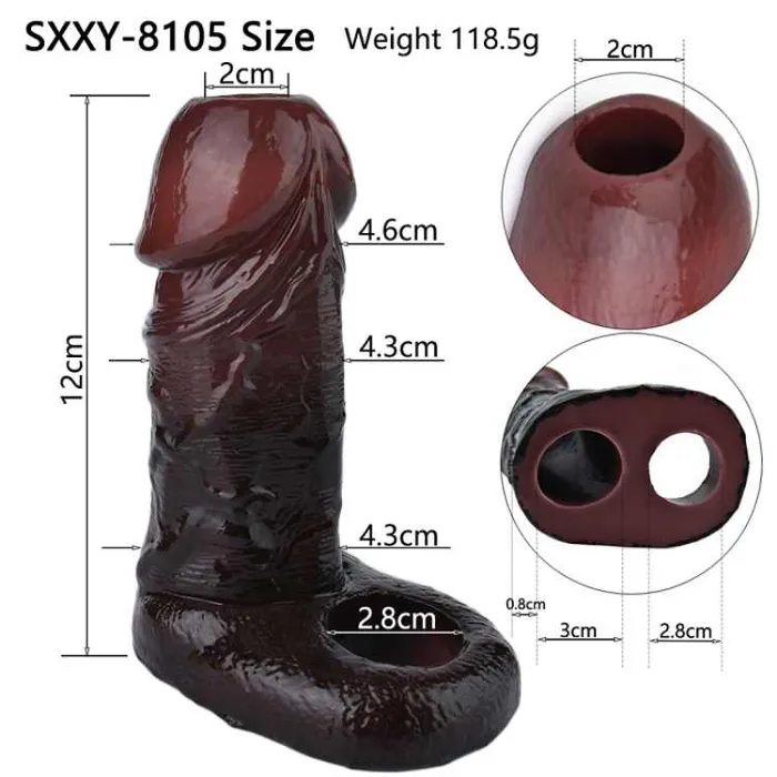 Safystyle WATCH VIDEO Black Penis Sleeve S8105 Black Anal