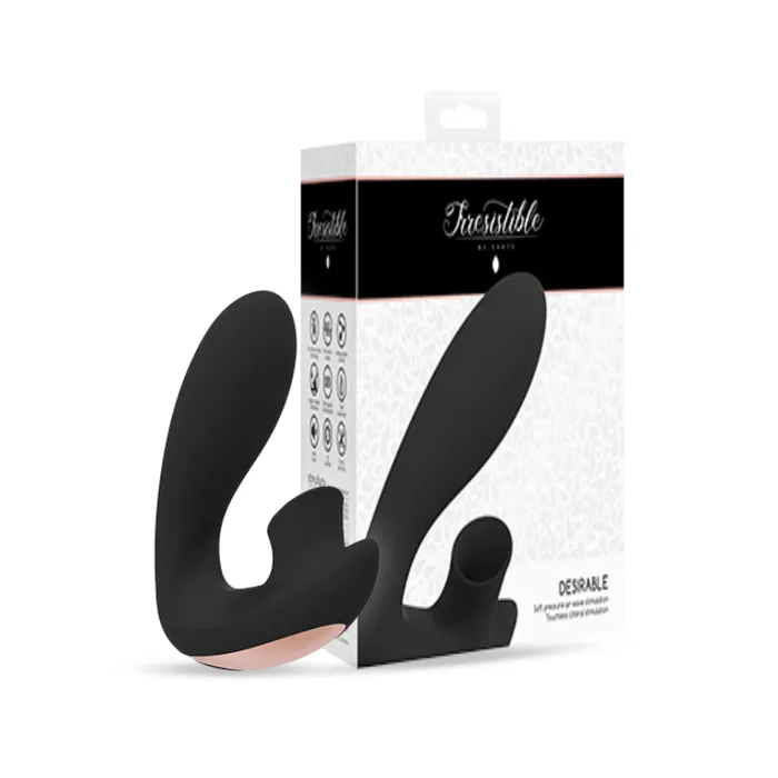 SHOTS Vibrators SHOTS Desirable Bendable Air Pulse Vibrator Black