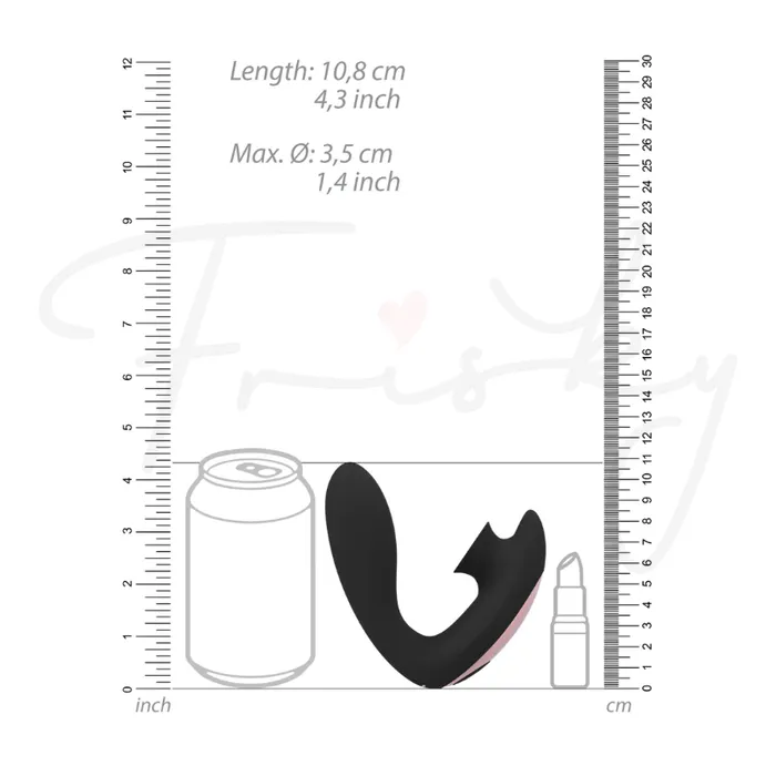 SHOTS Vibrators SHOTS Desirable Bendable Air Pulse Vibrator Black