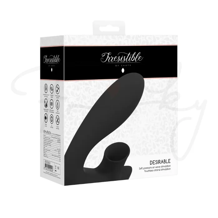 SHOTS Vibrators SHOTS Desirable Bendable Air Pulse Vibrator Black