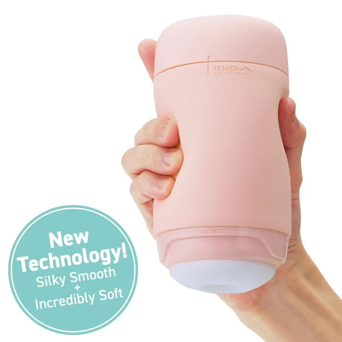 Tenga Male Sex Toys Tenga Puffy Soft Stroker Strawberry Pink