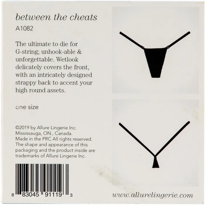Allure Adore Wetlook GString Black Allure Anal