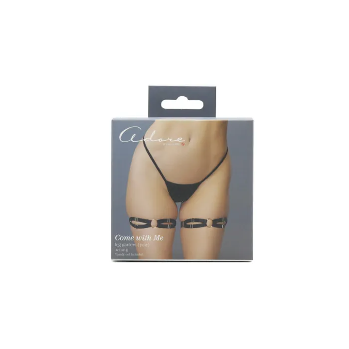 Anal Allure Allure Come With Me Leg Garters Black