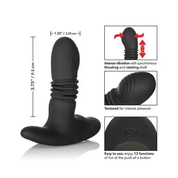 Anal CalExotics Eclipse Thrusting Rotator Probe Black