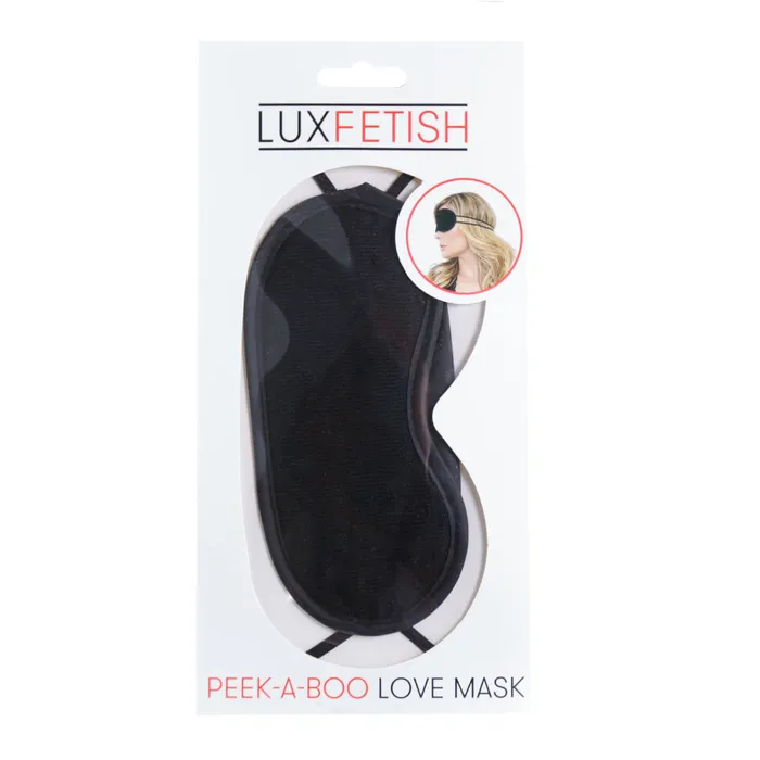 Anal Lux Fetish Peekaboo Bondage Love Mask Black Lux Fetish