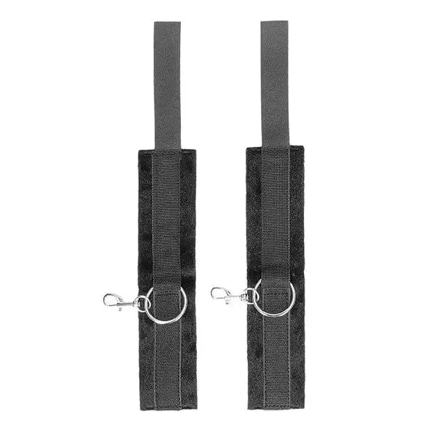 Anal Shots America Shots Ouch Black White Velcro Handankle Cuffs Black
