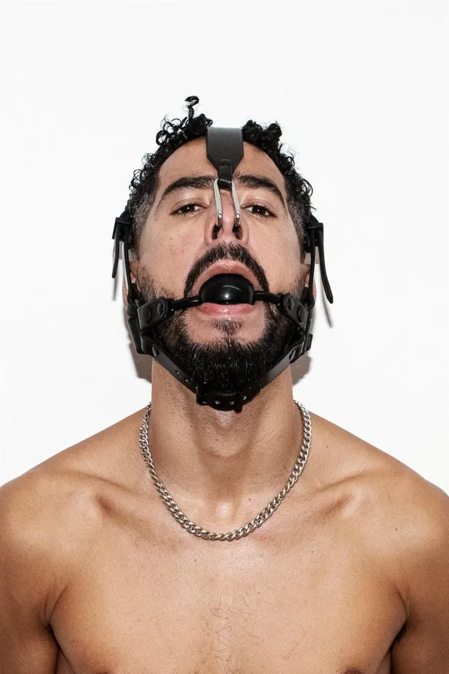 Ball Gag add on for Nose Hook Head Harness Fetters Female Sex Toys