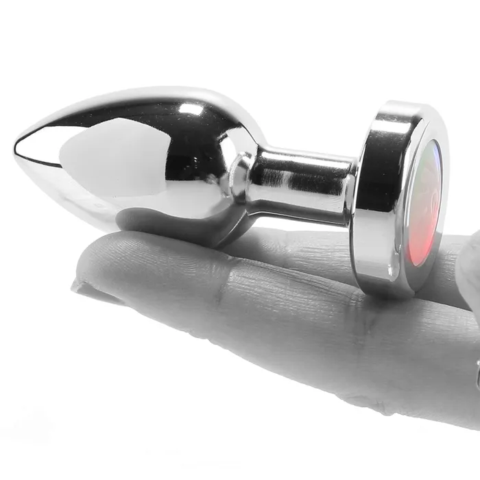 Booty Sparks Silver Light Up Anal Plug in Small XR Brands Anal Booty Sparks Silver Light Up Anal Plug in Small XR Brands Anal