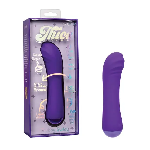 CalExotics Vibrators Thicc Chubby Buddy Purple