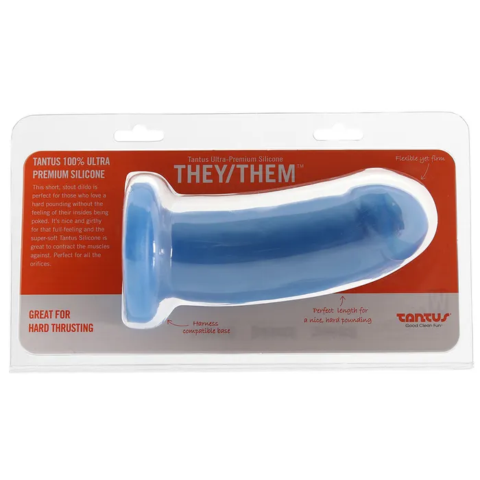 Dildos TheyThem Supersoft Dildo in Rockabilly Blue Tantus Dildos TheyThem Supersoft Dildo in Rockabilly Blue Tantus