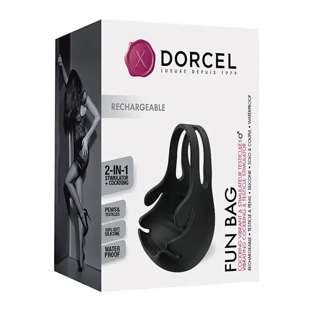 Dorcel Female Sex Toys Dorcel Fun Bag Rechargeable Silicone Vibrating Cockring Testicle Stimulator Dorcel Female Sex Toys Dorcel Fun Bag Rechargeable Silicone Vibrating Cockring Testicle Stimulator