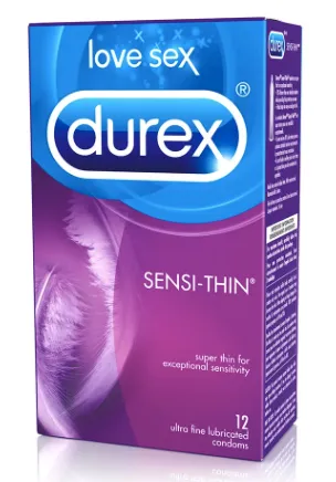Durex SensiThin Condoms in 12 Pack Female Sex Toys