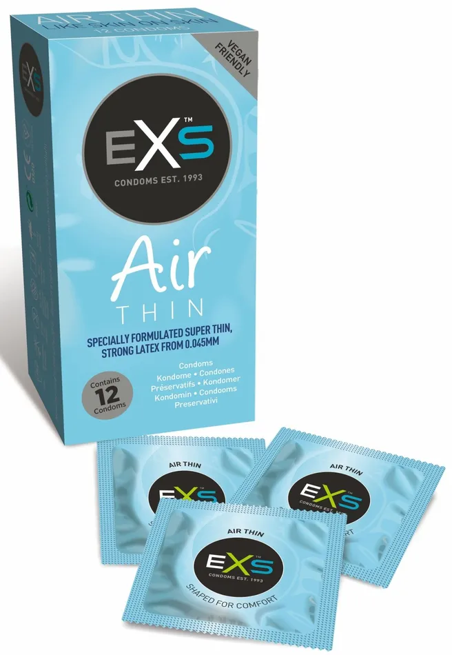 EXS Male Sex Toys EXS Air Thin Condoms 12 pack