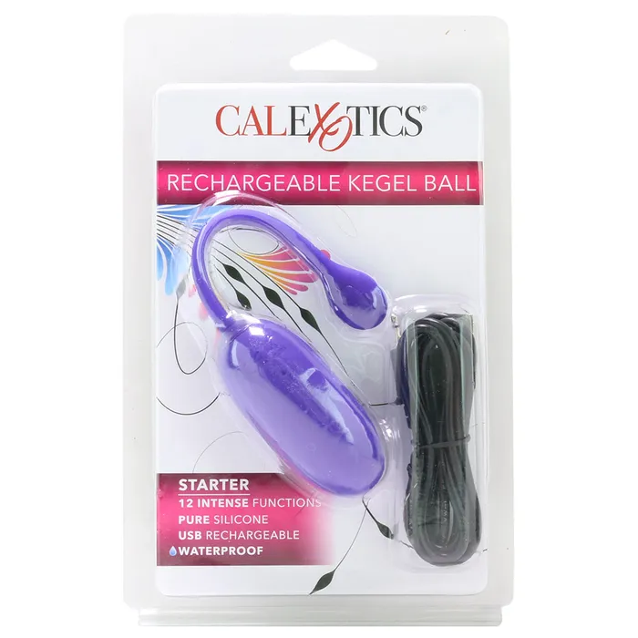 Female Sex Toys CalExotics Starter Rechargeable Silicone Kegel Ball in Purple Female Sex Toys CalExotics Starter Rechargeable Silicone Kegel Ball in Purple